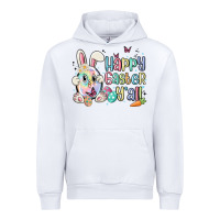 White happy easter y'all Urban Hoodie - MaliasSmallBusiness
