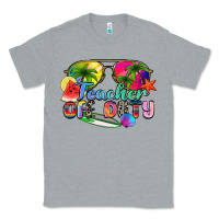 Heather Grey teacher off duty Classic Tee - Zillion Design Studio
