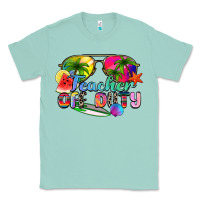 Seafoam teacher off duty Classic Tee - Zillion Design Studio