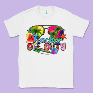 Teacher Off Duty Classic Tee Designed By Zillion Design Studio