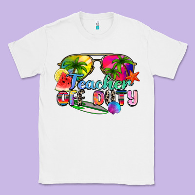 Teacher Off Duty Classic Tee Designed By Zillion Design Studio