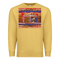 Antique Gold 4th of July sparkler tribe Premium Sweatshirt - HRA Design Shop