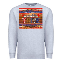 Heather Grey 4th of July sparkler tribe Premium Sweatshirt - HRA Design Shop