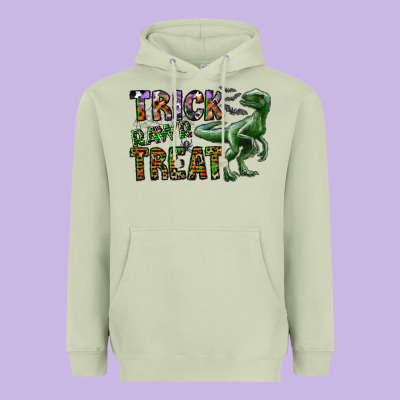 Trick Rawr Treat Heavyweight Hoodie Designed By Cowhidedigitalart