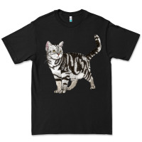 Black American Shorthair Cat Premium Tee - LillyAllenDesigns