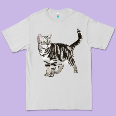 American Shorthair Cat Premium Tee Designed By Lillyallendesigns