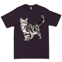 Plum American Shorthair Cat Premium Tee - LillyAllenDesigns