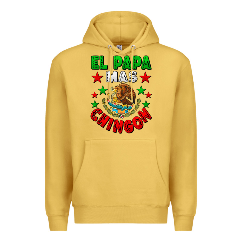 El Papa Mas Chingon Mexican Premium Hoodie by LillyAllenDesigns | Teevron