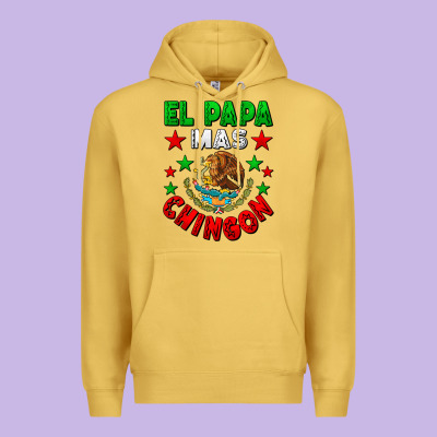 El Papa Mas Chingon Mexican Premium Hoodie Designed By Lillyallendesigns
