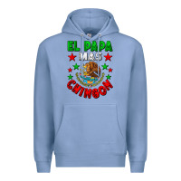 Colony Blue El Papa Mas Chingon Mexican Premium Hoodie - LillyAllenDesigns