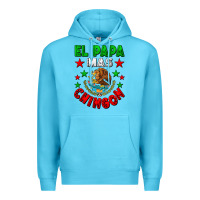Ocean Blue El Papa Mas Chingon Mexican Premium Hoodie - LillyAllenDesigns