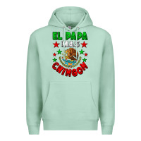 Seafoam El Papa Mas Chingon Mexican Premium Hoodie - LillyAllenDesigns