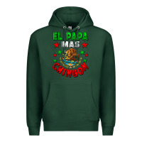 Sports Green El Papa Mas Chingon Mexican Premium Hoodie - LillyAllenDesigns