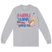 Moon Dust a whole llama learning going on Long Sleeve Tee - MaliasSmallBusiness