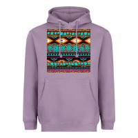 Lavender aztec turquoise gemstone seamless pattern Heavyweight Hoodie - HRA Design Shop