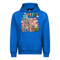 Cobalt peeps season mode on Urban Hoodie - MaliasSmallBusiness