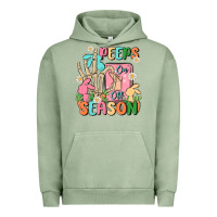 Pigment Oil Green peeps season mode on Urban Hoodie - MaliasSmallBusiness