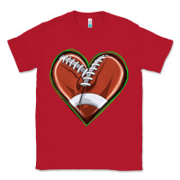 Red football heart Classic Tee - texasbilliewilder