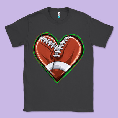 Football Heart Classic Tee Designed By Texasbilliewilder