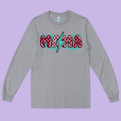 Long Sleeve Tee lightning bolt mama