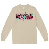 Mushroom lightning bolt mama Long Sleeve Tee - MaliasSmallBusiness