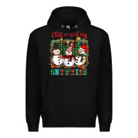Black chillin with my snowies Premium Hoodie - BarkalooDesign