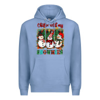 Colony Blue chillin with my snowies Premium Hoodie - BarkalooDesign