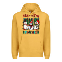 Mustard chillin with my snowies Premium Hoodie - BarkalooDesign