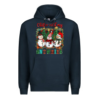 Navy chillin with my snowies Premium Hoodie - BarkalooDesign