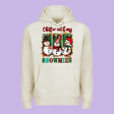 Chillin With My Snowies Premium Hoodie Designed By Barkaloodesign