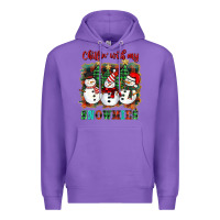 Purple chillin with my snowies Premium Hoodie - BarkalooDesign