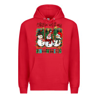 Red chillin with my snowies Premium Hoodie - BarkalooDesign