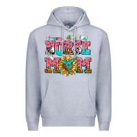 Heather Grey nurse mom Premium Hoodie - AdoDesignShop