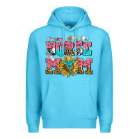 Ocean Blue nurse mom Premium Hoodie - AdoDesignShop