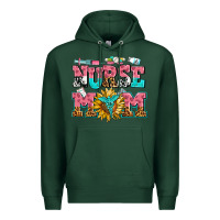 Sports Green nurse mom Premium Hoodie - AdoDesignShop