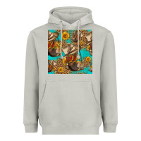 Moon Dust western boots and hat seamless pattern Heavyweight Hoodie - HRA Design Shop