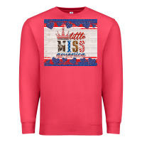 Cardinal 4th of july little miss America Premium Sweatshirt - HRA Design Shop