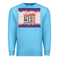 4th Of July Little Miss America Premium Sweatshirt | Teevron