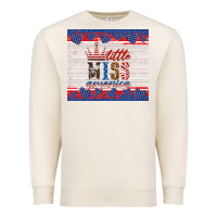 Sandshell 4th of july little miss America Premium Sweatshirt - HRA Design Shop