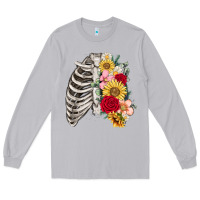 Moon Dust floral ribcage Long Sleeve Tee - MaliasSmallBusiness