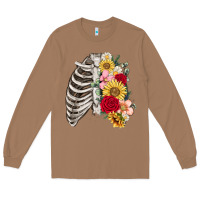 Toasted Coconut floral ribcage Long Sleeve Tee - MaliasSmallBusiness