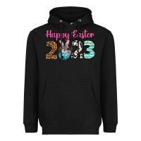 Black Happy Easter 2023 Easter Day Heavyweight Hoodie - Neo Western