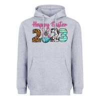 Heather Grey Happy Easter 2023 Easter Day Heavyweight Hoodie - Neo Western