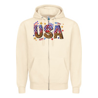 Sandshell usa 4th of july bw Zipper Hoodie - texasbilliewilder