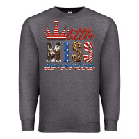 Charcoal Heather little miss america Premium Sweatshirt - HRA Design Shop