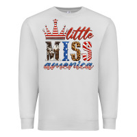 Dove Grey little miss america Premium Sweatshirt - HRA Design Shop
