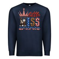 Navy little miss america Premium Sweatshirt - HRA Design Shop