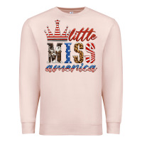 Pale Pink little miss america Premium Sweatshirt - HRA Design Shop