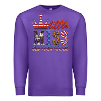 Purple little miss america Premium Sweatshirt - HRA Design Shop