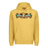 Antique Gold sunflower hereford cattle and cactus  mom Premium Hoodie - Jasminsmagicworld